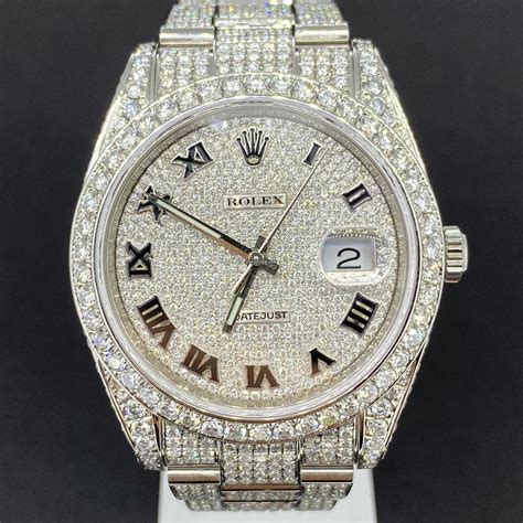 rolex with ice|rolex datejust 41 iced out.